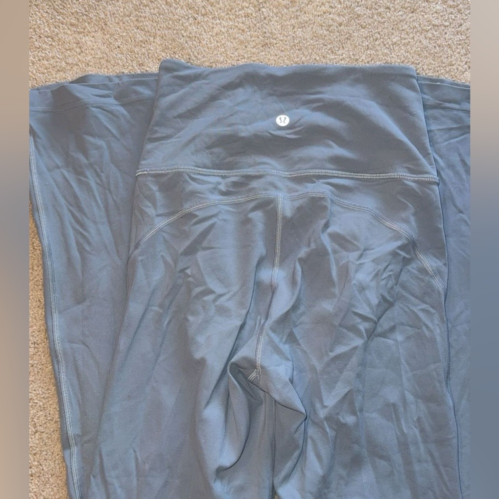 Lululemon light blue/grey Flare Leggings